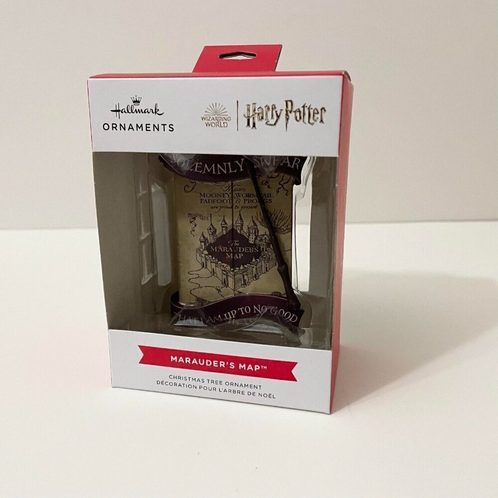Hallmark Harry Potter Marauders Map Holiday Christmas Ornament